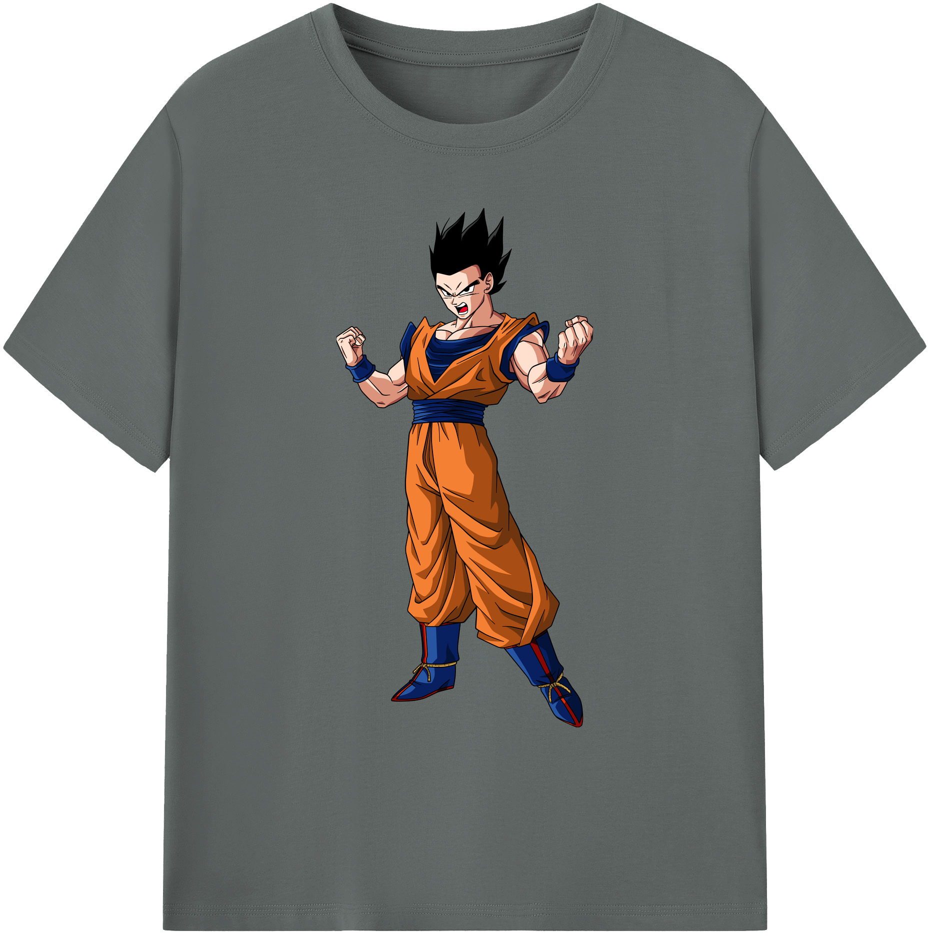 （画像用） ドラゴンボール 孫 悟飯（そんごはん）DRAGON BALL Son Gohan 綿100％ メンズ半袖Tシャツ｜肌触りやわらか＆通気性